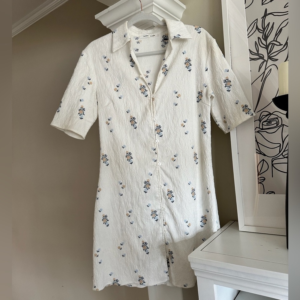 SAMSOE SAMSOE MARIAH BUTTON DOWN DRESS SIZE MEDIUM